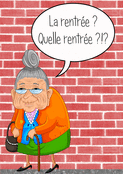 Une grand-m&egrave;re perplexe pour la rentr&eacute;e